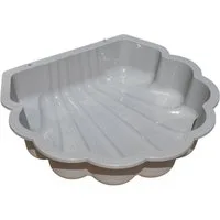 TikTakToo Sandkasten Wasser- und Sandmuschel, (1-tlg), optional mit Abdeckplane