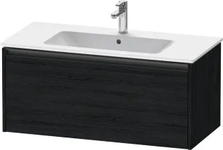 Duravit Ketho.2 Waschtischunterbau wandhängend Eiche Schwarz Matt 1010x480x440 mm - K25064016160000 K25064016160000