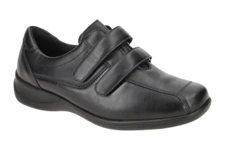 Waldl?ufer M54302 260 001 MILLU-S Damen Slipper Schwarz bequem & flexibel