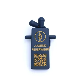 Knotenlernhilfe | KNOTENJUPP - mini | Sonderedition Jugendfeuerwehr | navy + orange | Knoten üben | kompakt | FwDV1 | Videoanleitung | Feuerwehrgesche