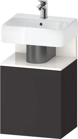 Duravit Qatego Waschtischunterbau wandhängend Graphit Supermatt 440x350x645 mm - QA4076R22800000 QA4076R22800000