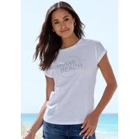 Vivance by Lascana T-Shirt mit modischem Frontprint aus luftiger Baumwoll-Qualität