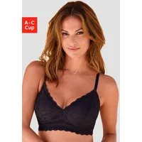 Vivance by Lascana Bralette-BH, BH ohne Bügel aus Spitze und feinem Mesh, bequemer BH, große Größen