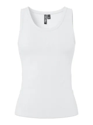 PIECES - PCMAY TANK TOP JRS NOOS BC bright white - Gr. - XS