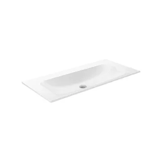 Keuco X-Line Keramik-Waschtisch 33170311000 100,5x49,3cm, ohne Hahnloch und Überlauf, weiß