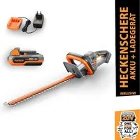 FUXTEC Akku-Heckenschere FX-E1HS20-SET, 2Ah-Akku, 52cm Arbeitsbereich, 20V, bis zu 28mm Astdicke