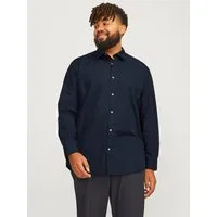 Jack & Jones PlusSize Langarmhemd JJJOE SHIRT LS PLAIN PLS Materialmix, normal geschnitten