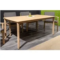 riess-ambiente Gartentisch KOPENHAGEN 160cm natur – Akazie, Massivholz, wetterfest, Bootsform (Einzelartikel, 1-St), massiver Tisch aus Holz in Bootsform – ideal für den Außenbereich