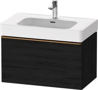 Duravit D-Neo Waschtischunterbau wandhängend Eiche Schwarz Matt 784x452x440 mm - DE4277004160000 DE4277004160000
