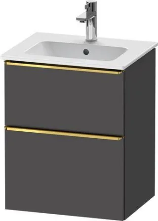 Duravit D-Neo Waschtischunterbau wandhängend Graphit Matt 510x402x625 mm - DE4360034490000 DE4360034490000