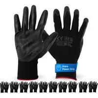 toolmate® Arbeitshandschuhe 10 Paar Arbeitshandschuhe Gartenhandschuhe Gr. 9 - EN388 grau (10 Paar, 10-St)