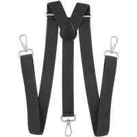 axy Hosenträger Herren Hosenträger 3 robusten Karabiner Verschluss 2,5 cm breit Y-Form verstellbar und elastisch 120cm Lang