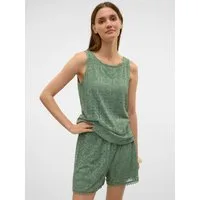 Vero Moda Spitzentop VMMAYA TANK TOP JRS VO Materialmix, regular fit