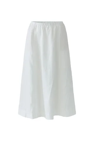 Oui - Leinenrock optic white - Gr. - 40