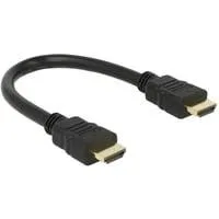 Kabel High Speed HDMI mit Ethernet Stecker > Stecker 4K schwarz, 25cm