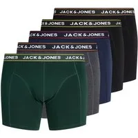 Jack & Jones PlusSize Trunk JACMAX SOLID TRUNKS 5 PACK BTW PLS (Packung, 5-St) Baumwollmischung, elastisches Bündchen