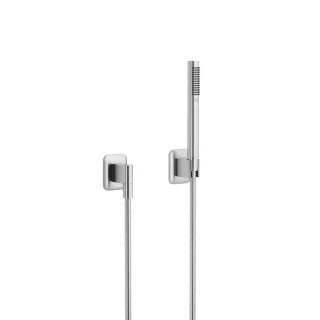 Dornbracht Schlauchbrausegarnitur mit Einzelrosetten LISSE 27802845 chr gebürstet 27802845-93