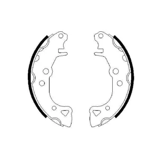 Bosch Bremsbacken hinten Citroen Ax Saxo Peugeot 106 0986487252