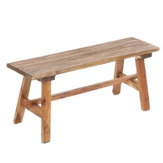 Design Delights Sitzbank, Natur, Holz, 90x39x26 cm, Esszimmer, Bänke, Sitzbänke