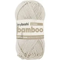 myboshi Bamboo, Bambus-Baumwollgarn Häkelwolle, 125 m (1-St), Uni