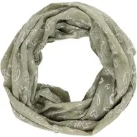 MIRROSI Loop Damen Schal mit Love Herz Muster Weich aus 100% Baumwolle, (ca. 160x44cm Zweimal um den Hals wickelbar, Loop-S), Damen Halstuch Stola ideal für Frühling,Sommer, Herbst