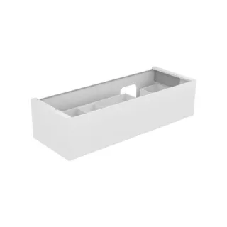 Keuco Edition 11 Waschtischunterschrank 31266370100 140 x 35 x 53,5 cm, mit LED-Beleuchtung, Strukturlack Trüffel
