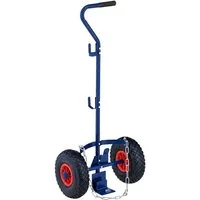 relaxdays Sackkarre Transportwagen für Gasflaschen, blau