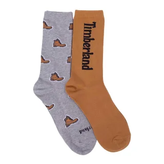 Timberland - Stiefelsocken für Herren (2er-Pack) (Mittelgrau)
