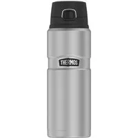 THERMOS Isolierflasche STAINLESS KING BOTTLE, doppelwandiger Edelstahl, 0,7l, 15h heiß & 24h kalt, Safe Flow Lid mit Push Button