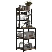VCM Unterschrank Küchenregal Kommode Buffet Mikrowelle Kolari (1-St) VCM Küchenunterschrank Kolari 150x60x40 cm Holzwerkstoff