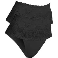 bonprix Shapingslip (Packung, 2-St) mit Spitze, mit Netzfutter, eng anliegende Passform, 2er Pack