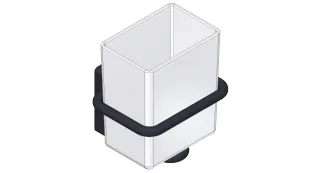 Giese Glashalter Wandmodell schwarz matt, 21010-14 21010-14