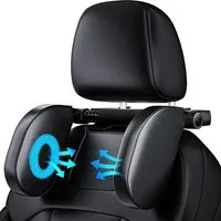 SURFOU Autokopfstütze Memory-Schaum Kopfkissen Auto, Nackenstütze für Reisen und Alltag, Abnehmbare Seitenstütze, 360° verstellbar, reduziert Nackenschmerzen