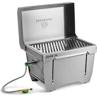 BURNHARD® Gasgrill, JONES Jr., Klappgrill Edelstahl Gasgrill 1-Brenner