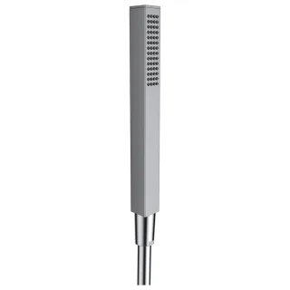 LAUFEN Handbrause CityStick, eckig 22 x 22mm, PDV Edelstahl-Optik Vollmetall Brausestrahl: Rainspray HF939035423000