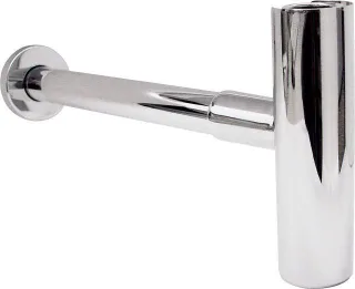 KWC Aquarotter Siphon, XINOX, für Waschtisch, verchromt, Abgang waagerecht, 2000057417 2000057417