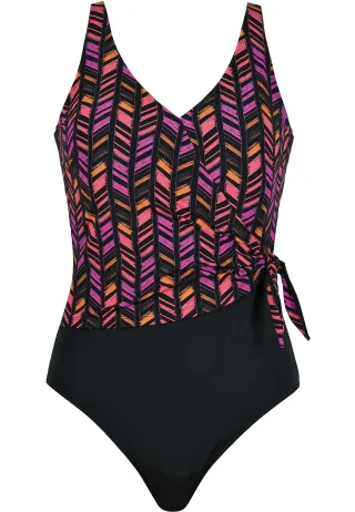 NATURANA - Shapewear Badeanzug black multicolor - Gr. - 52D