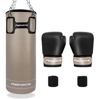 MSports® Boxsack Boxset Boxsack Set Professional 25 kg inkl. Boxhandschuh und Tasche