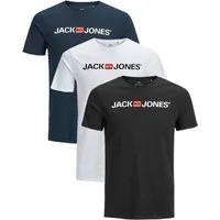 Jack & Jones T-Shirt Stilvolles Slim-Fit oder Regular Shirt mit Printdruck (3er-Pack) Printdruck
