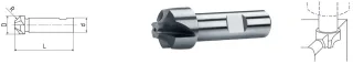 ELMAG HSS Co8 Viertelkreis-Profilfräser DIN 6518 - 61576-25,4