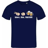 deinshirt Print-Shirt Herren T-Shirt Schere Stein paar Bier Funshirt mit Motiv