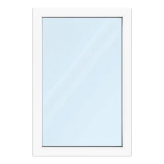 Fenster 80x120 cm, Kunststoff Profil aluplast IDEAL® 4000, Weiß, 800x1200 mm, einteilig festverglast, 2-fach Verglasung, individuell konfigurieren