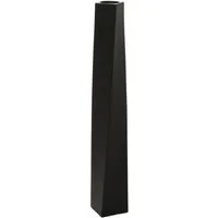 VIVANNO Bodenwindlicht Fiberglas HYDRON Säule - Schwarz Matt (1 St), 11x11x80 cm