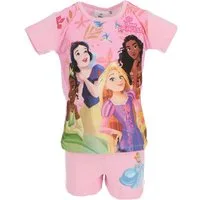 Disney Princess Pyjama Shortama – Kinderpyjama & Sommer Schlafanzug aus 100% Baumwolle