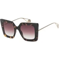 BEZLIT Eyewear Retrosonnenbrille Rundglas Designer Damen Sonnenbrille (1-St) mit Schwarzen oder Violetten Linsen