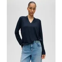 OPUS Langarmshirt Longsleeve aus ECOVERO™ Viskosemix Regular Fit