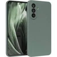 EAZY CASE Handyhülle für Samsung Galaxy A56 Hülle Silikon 6,7 Zoll, Schutzhülle mit Kameraschutz stoßfest telefonhülle Matt Dunkelgrün
