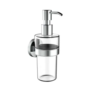 emco round C Flüssigseifenspender Behälter und Dosierpumpe Kunststoff, chrom, 432100102 432100102