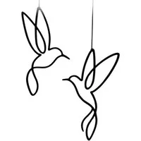 FOUORTUNATE-BEE Dekofigur Fensterdeko Vogel Hängedeko 2er Set Wanddeko Frühling Sommer, Vogeldeko Fenster Wand Tür Deko Wohnzimmer Kinderzimmer Geschenk