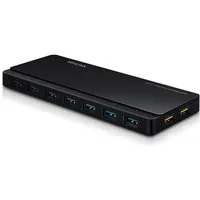 tp-link UH720 USB-Adapter, 7-Port USB 3.0 Hub 2 Ladeports schwarz